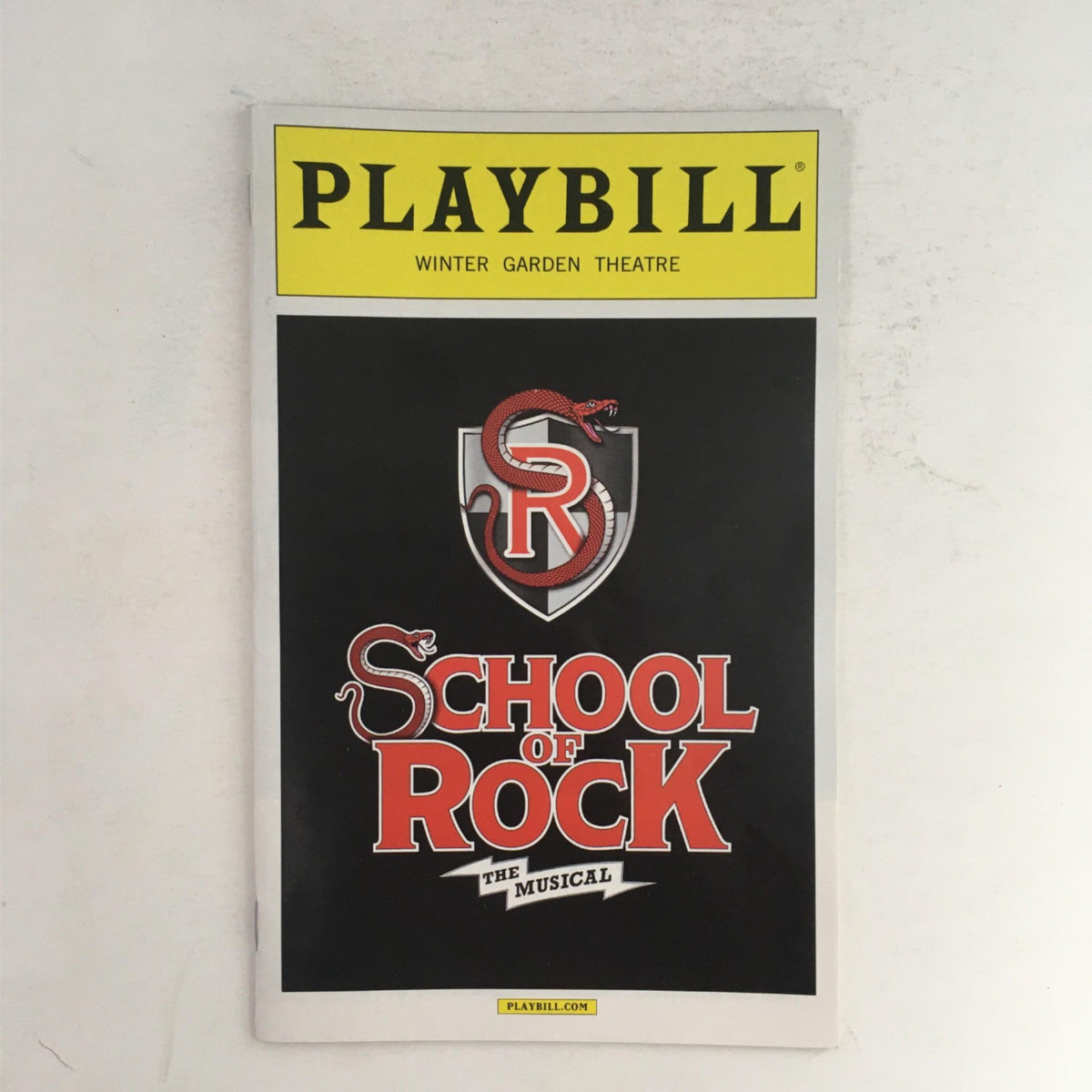School of Rock Playbill 2016 Vintage
