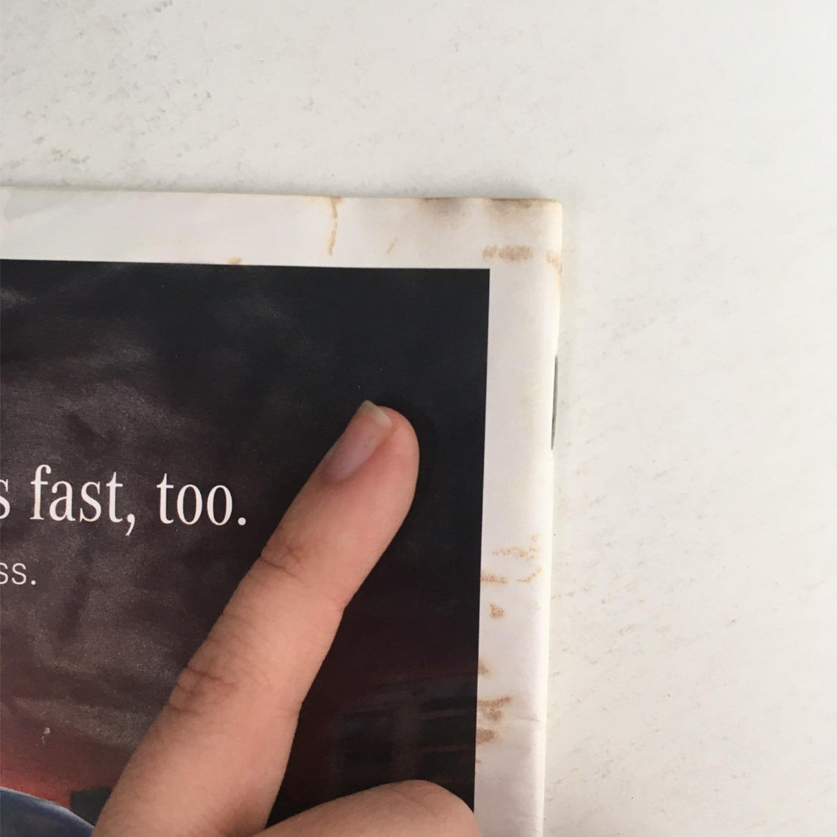 Detail from the 2013 Playbill Pippin showcasing an ad for the Mercedes-Benz E-Class stating its notable speed and performance capabilities.