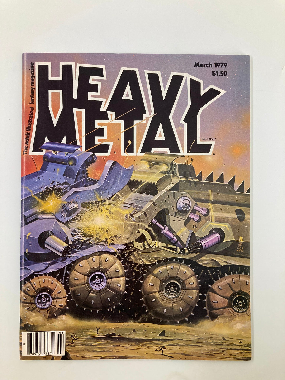 Vintage Heavy Metal Magazine March 1979 S*M*A*S*H by Angus McKie No Label