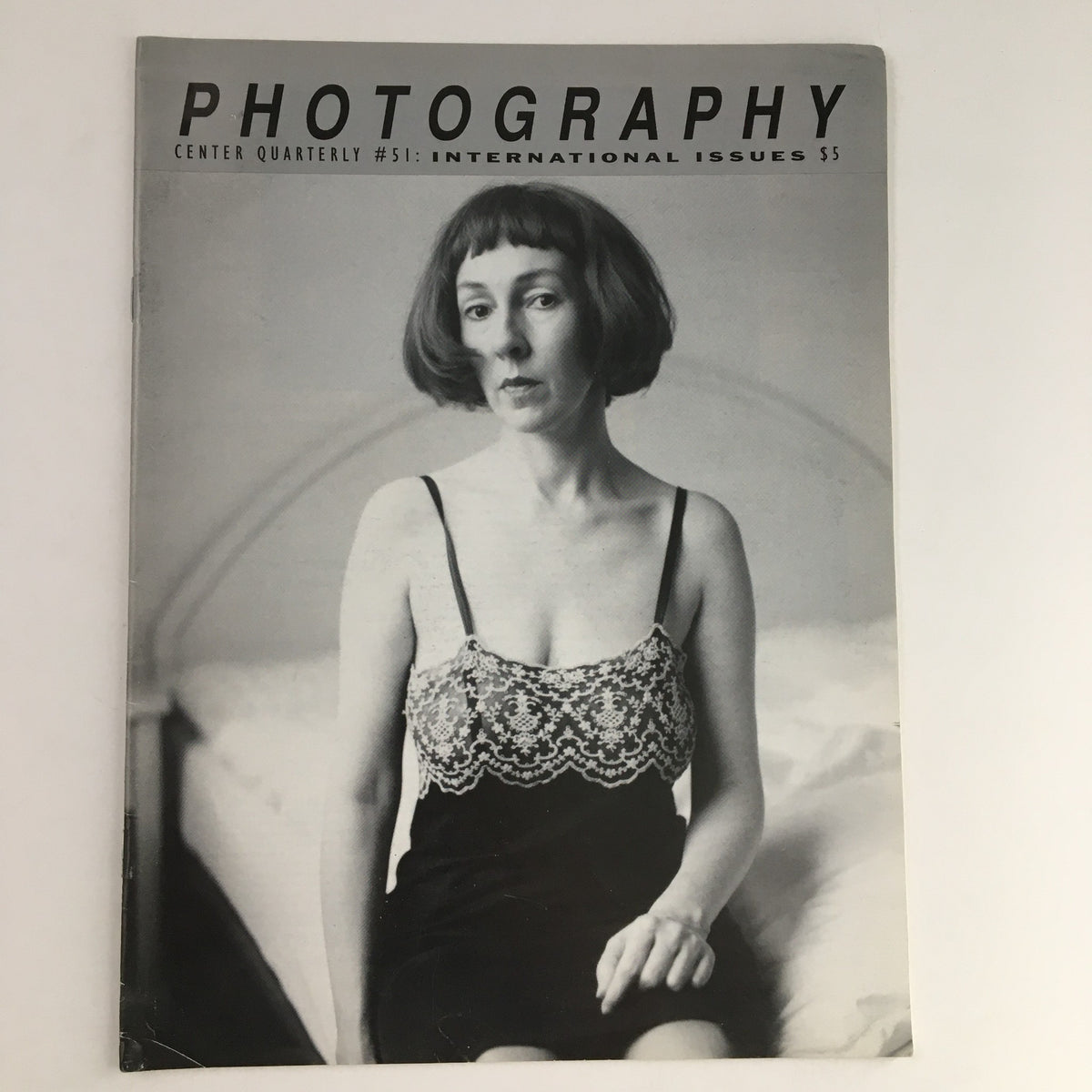 Cover of Photography Center Quarterly Magazine 1992 #51 The International Issue, featuring a black and white photograph of a woman in elegant attire.