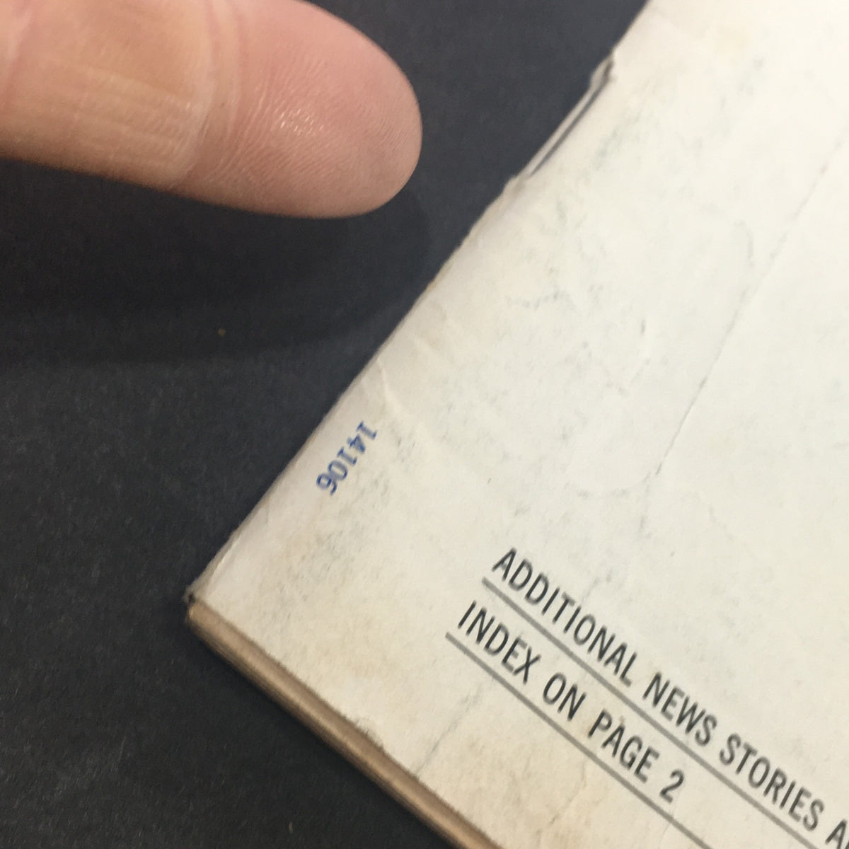 Close-up of the spine of the U.S. News & World Report magazine from August 7, 1972, showing the publication details and typical wear.