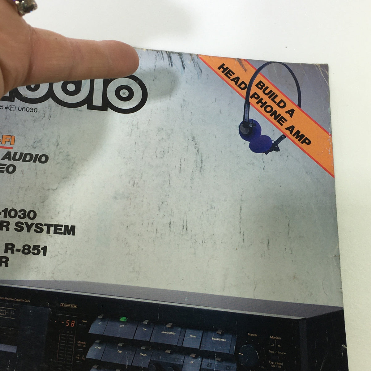 Cover of VTG Audio and Music Magazine May 1983 featuring Koss headphones for video and details about building a headphone amp.