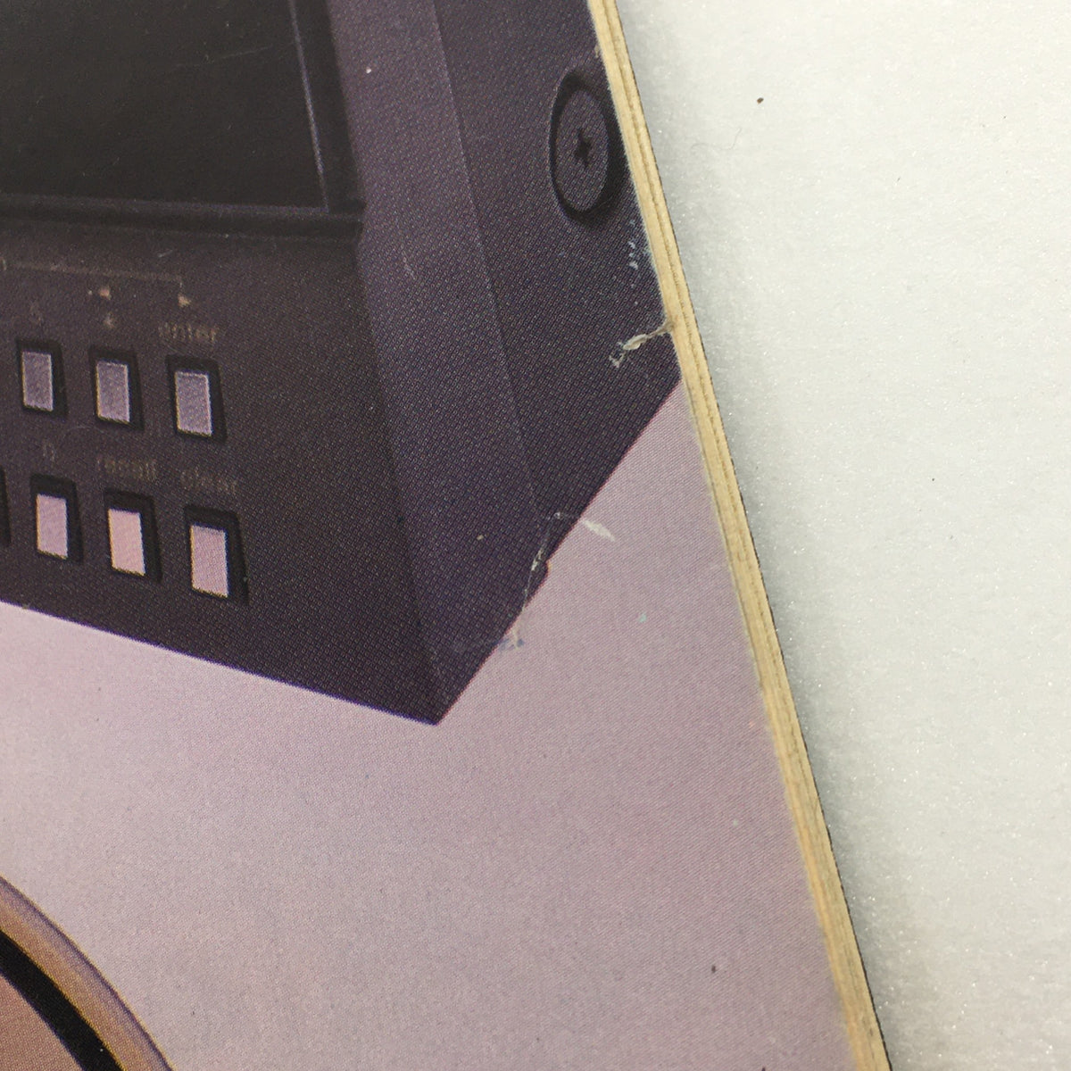 Close-up of a vintage audio device featured in VTG Audio and Music Magazine February 1983 - James Kogen of Shure Radio Company, showcasing its control panel and aged condition.