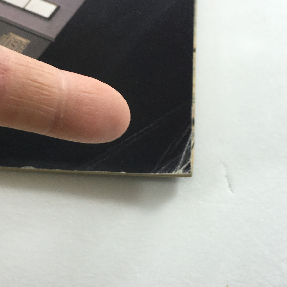 Close-up view of a vintage Audio and Music Magazine, March 1983, showcasing the cover edge with minor wear. This image highlights the magazine's character, a relic from the Japan Audio Fair, making it a valuable collectible for audio enthusiasts.