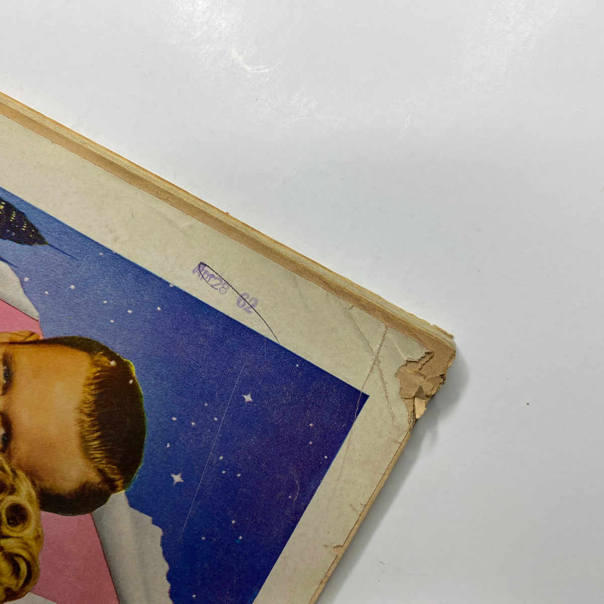 Close-up of the November 4, 1946, Time Magazine cover featuring Charles Francis Adams III. The image shows a corner of the magazine with some wear and a colorful background, indicative of its vintage condition.