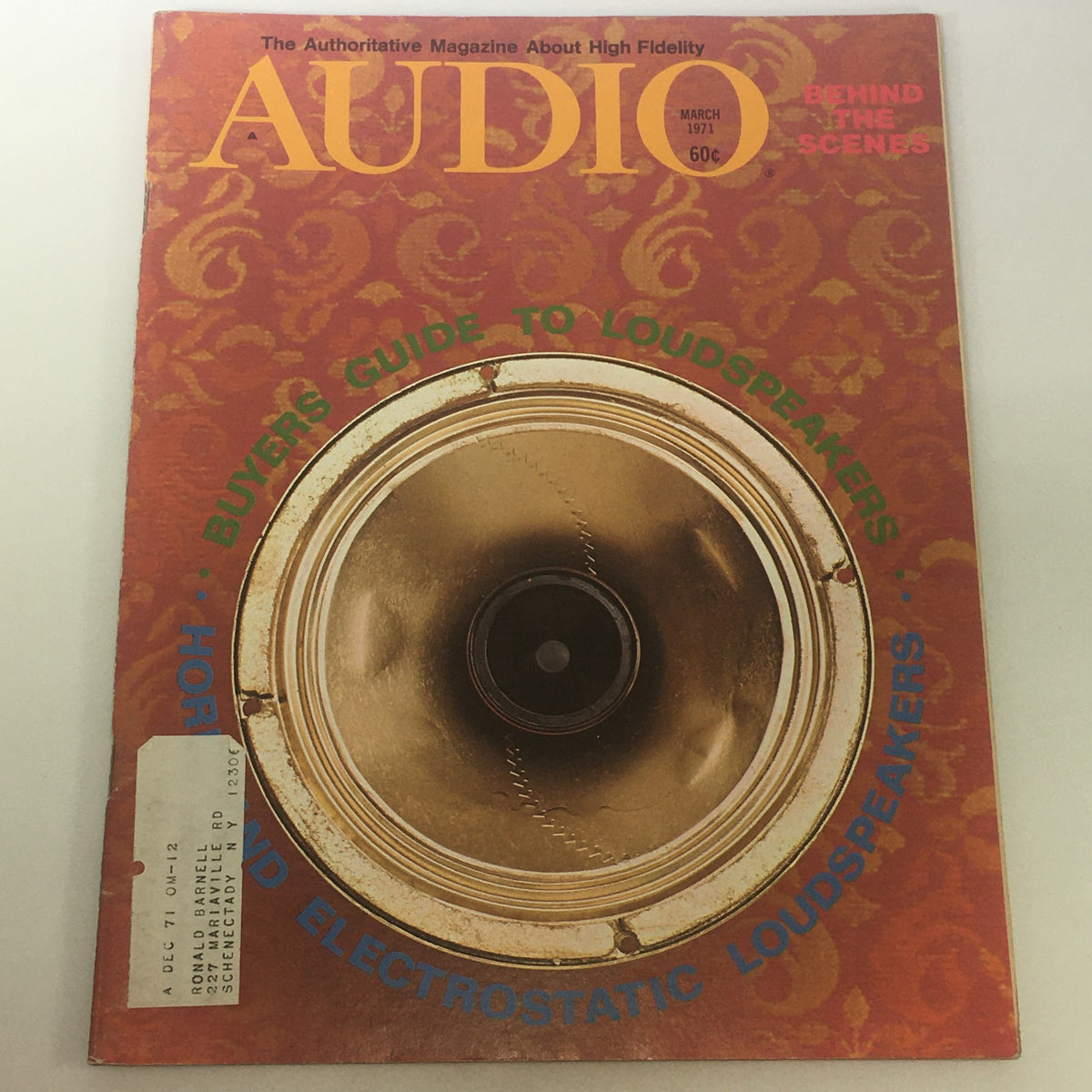 Vintage Audio & Music Magazine March 1971 - Buyers Guide To Loudspeakers