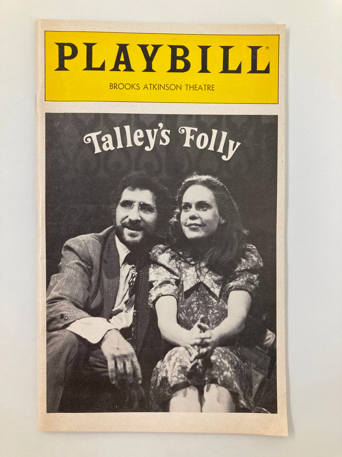 1980 Playbill for Talley's Folly at Brooks Atkinson Theatre featuring Judd Hirsch and Trish Hawkins on the cover.