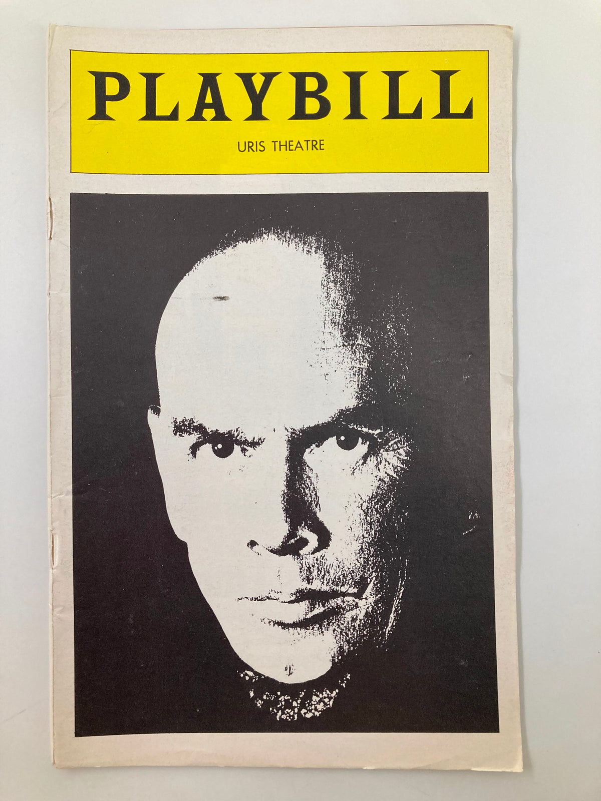1977 Playbill for The King & I at Uris Theatre featuring a portrait of Yul Brynner.