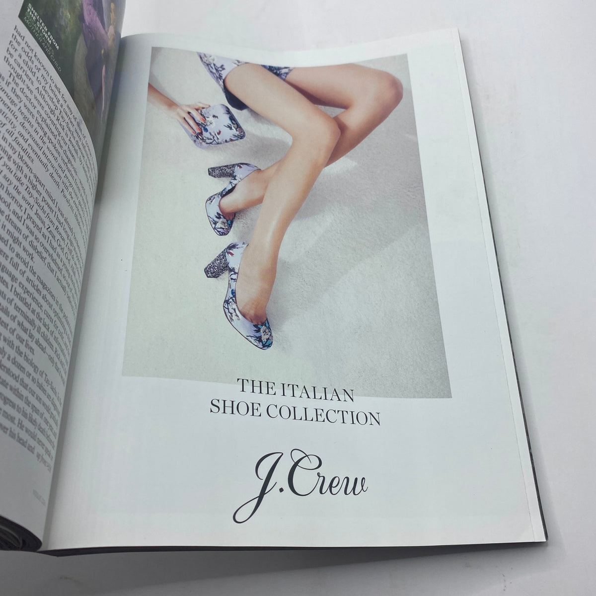 Vogue Magazine March 2013 Beyonce Power Issue - A photograph from J.Crew's Italian Shoe Collection displaying beautifully designed footwear, emphasizing chic style and fashion trends.