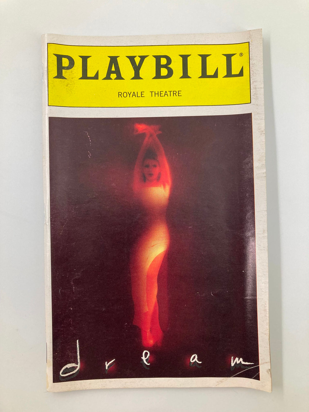 1997 Playbill for the musical 'Dream' at Royale Theatre featuring a captivating cover design.