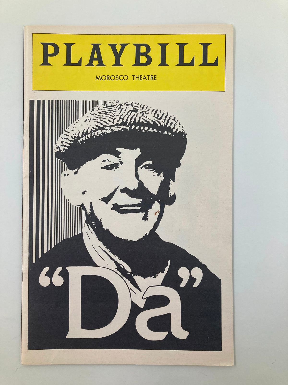 1978 Playbill The Morosco Theatre 'Da' featuring a black and white illustration of the character from the play.