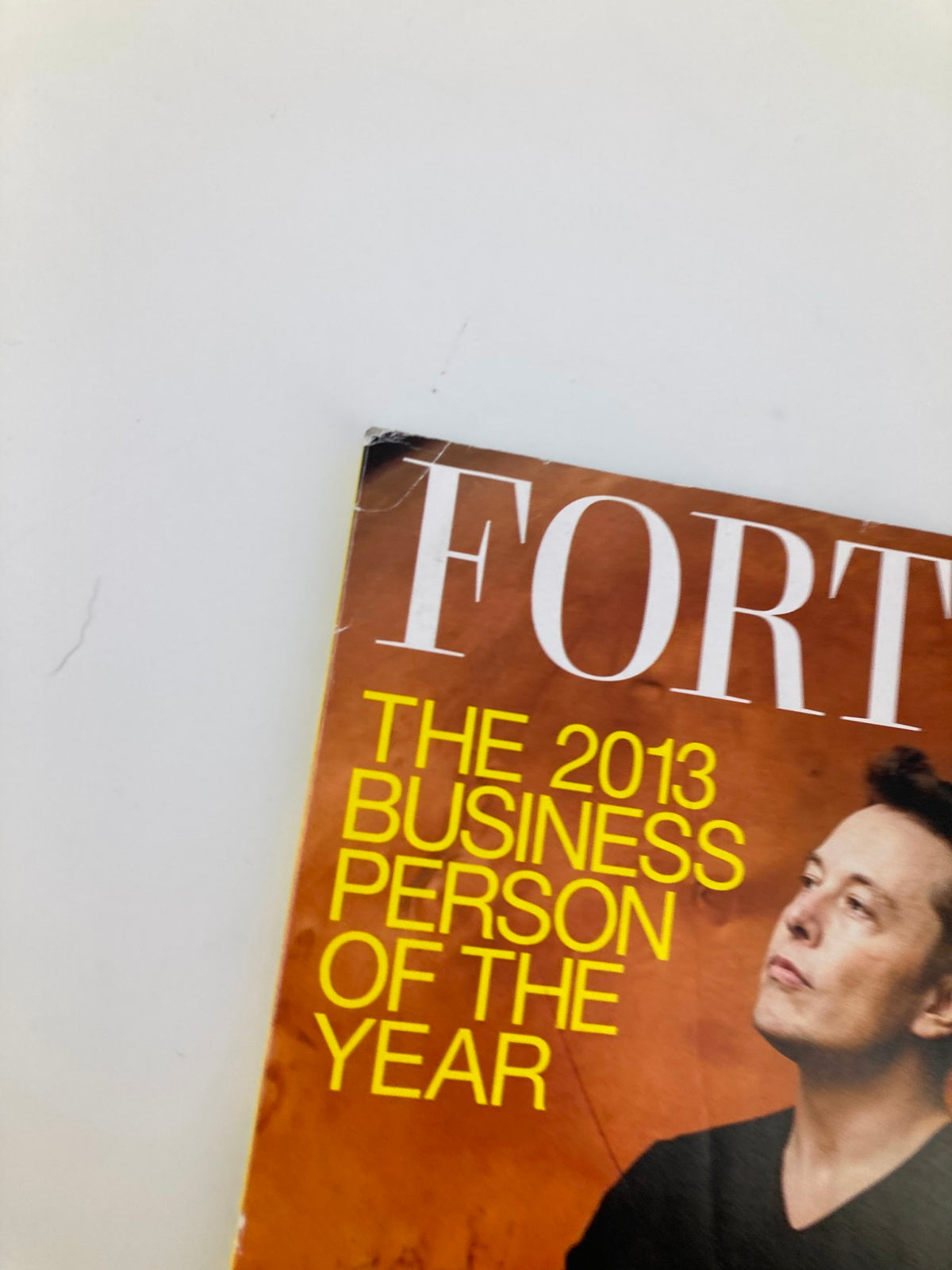 Cover of Fortune Magazine December 9 2013 featuring Elon Musk, highlighted as the 2013 Business Person of the Year.