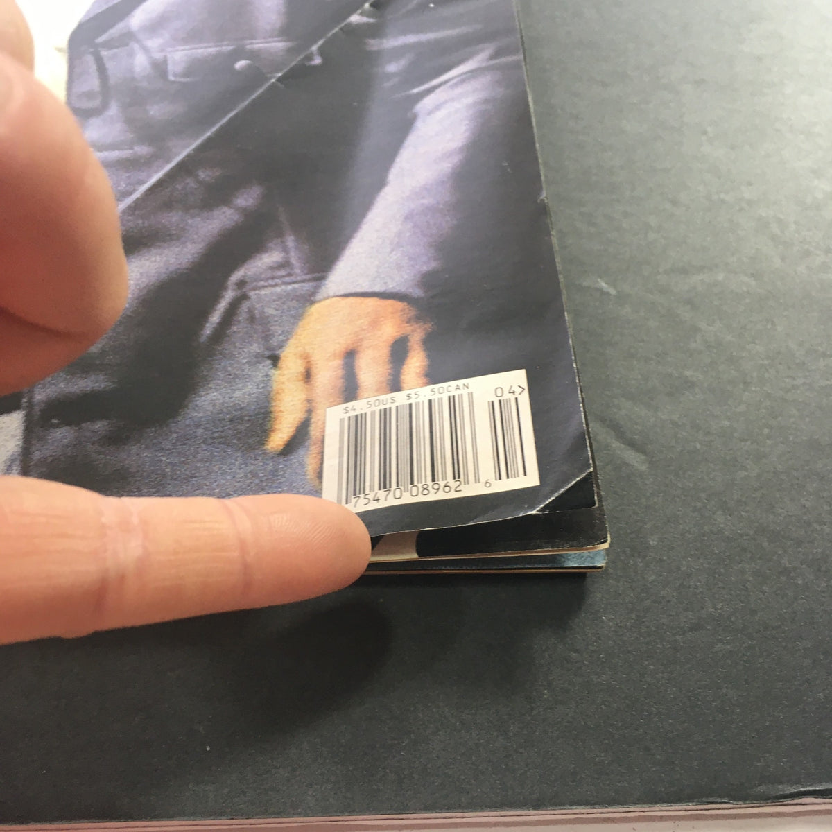 Close-up of the back cover of Rolling Stone Magazine Issue 1018, showcasing the barcode and details of the magazine, dated January 25, 2007, featuring James Brown.
