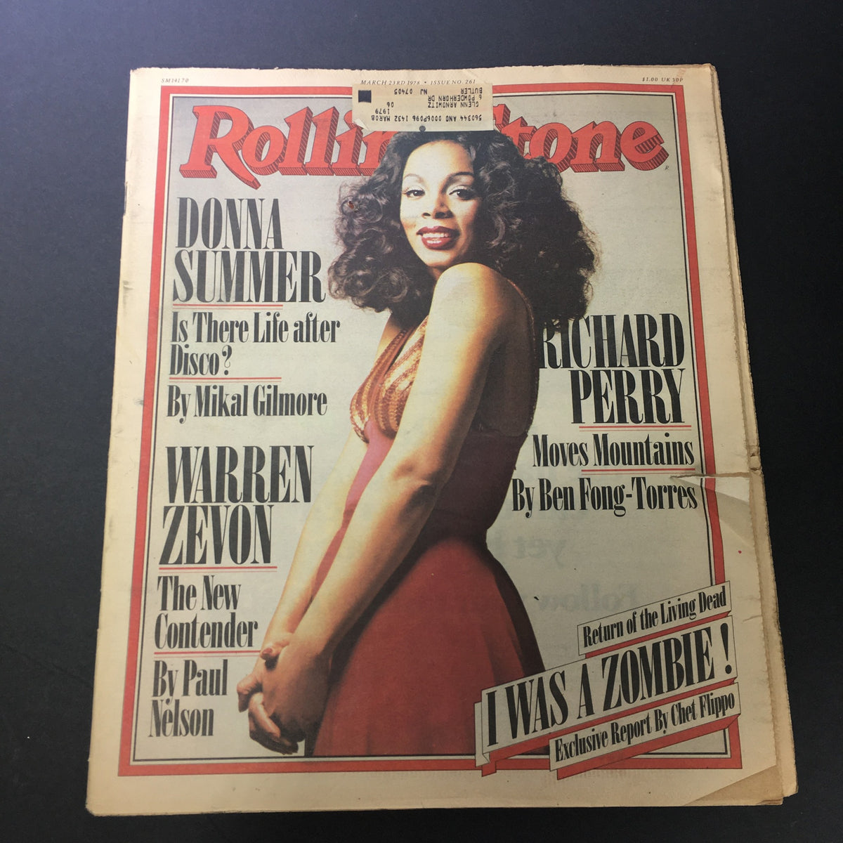 VTG Rolling Stone Magazine March 23 1978 featuring Donna Summer and Richard Perry on the cover, showcasing vibrant ’70s music culture.