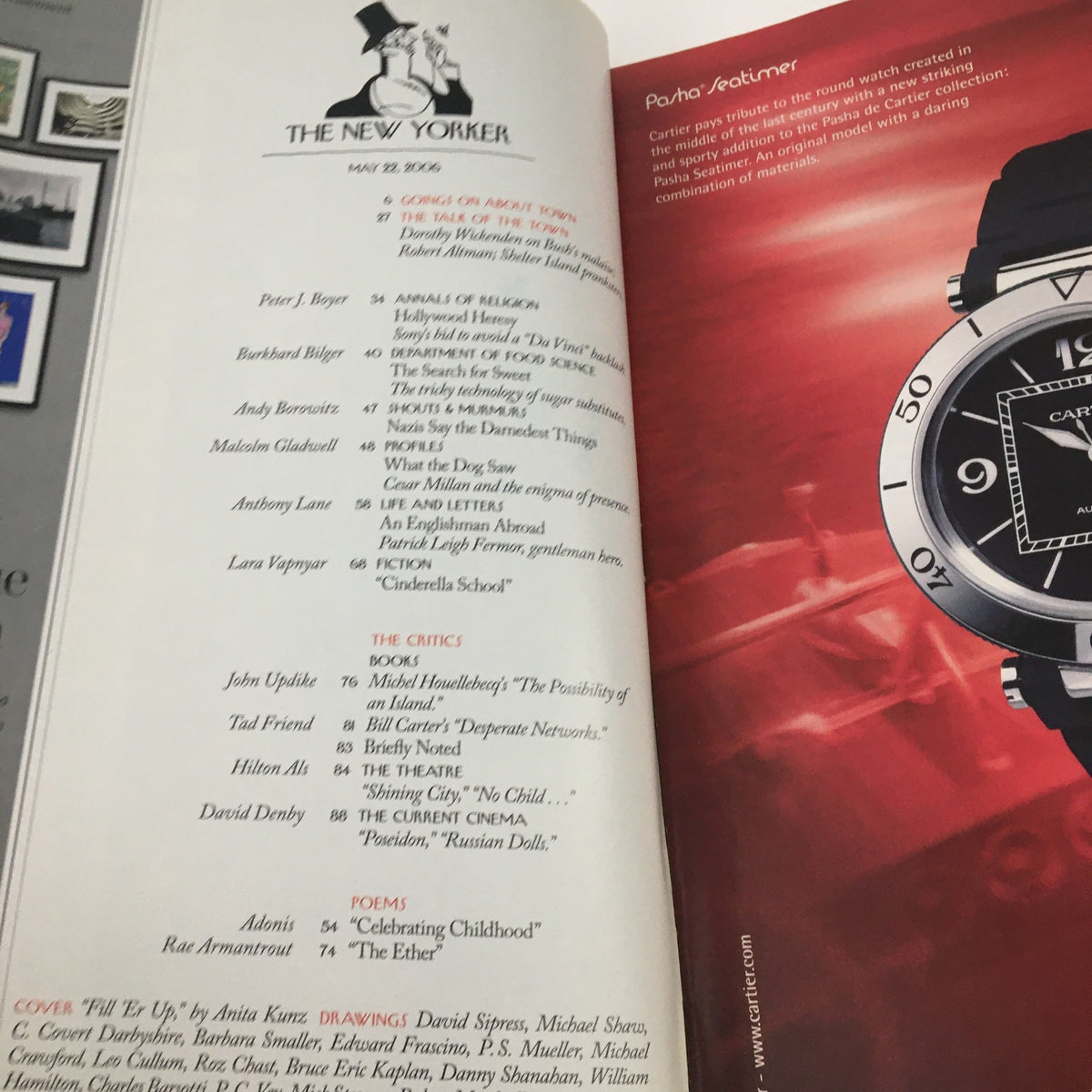 Interior page of The New Yorker May 22 2006 showcasing magazine content, including articles and illustrations, and maintaining the signature aesthetic of the publication.