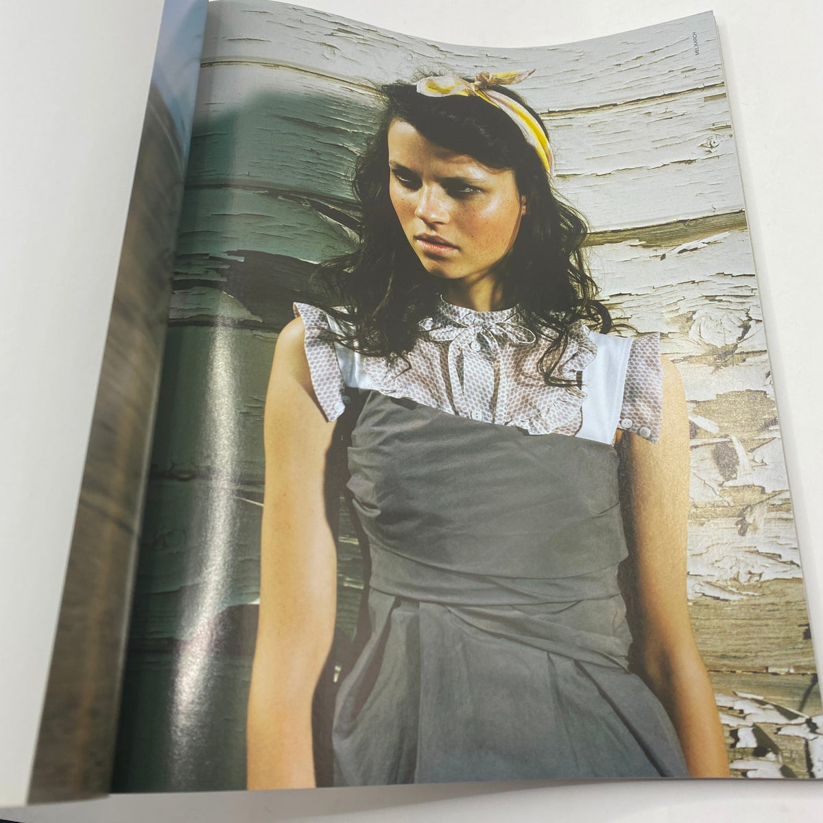 Marie Claire Italy Magazine April 2007 Bianca Balti Cover showcasing a fashion editorial with a model wearing a stylish gray dress outdoors, emphasizing a contemporary look.