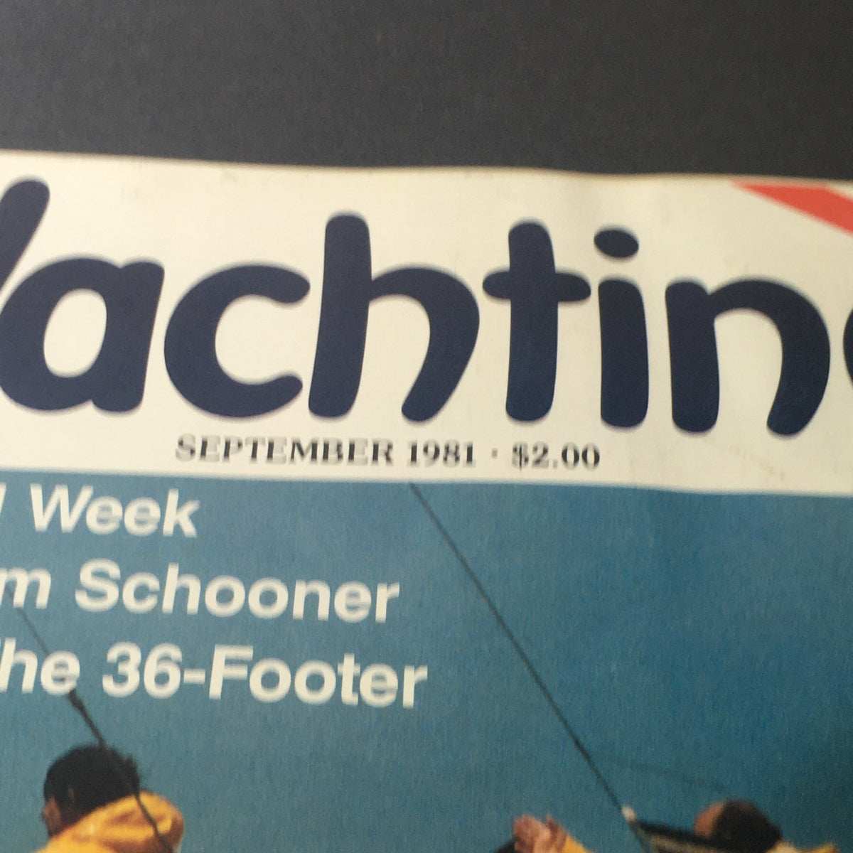 Cover of the VTG Yachting Magazine September 1981 featuring urban anchorages and the Baltimore 38, highlighting yachting and maritime culture.