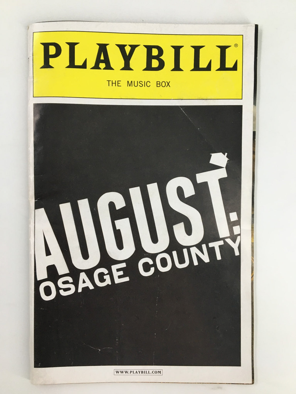 2009 Playbill The Music Box featuring Phylicia Rashad in the acclaimed play August: Osage County, showcasing the iconic black and white design.