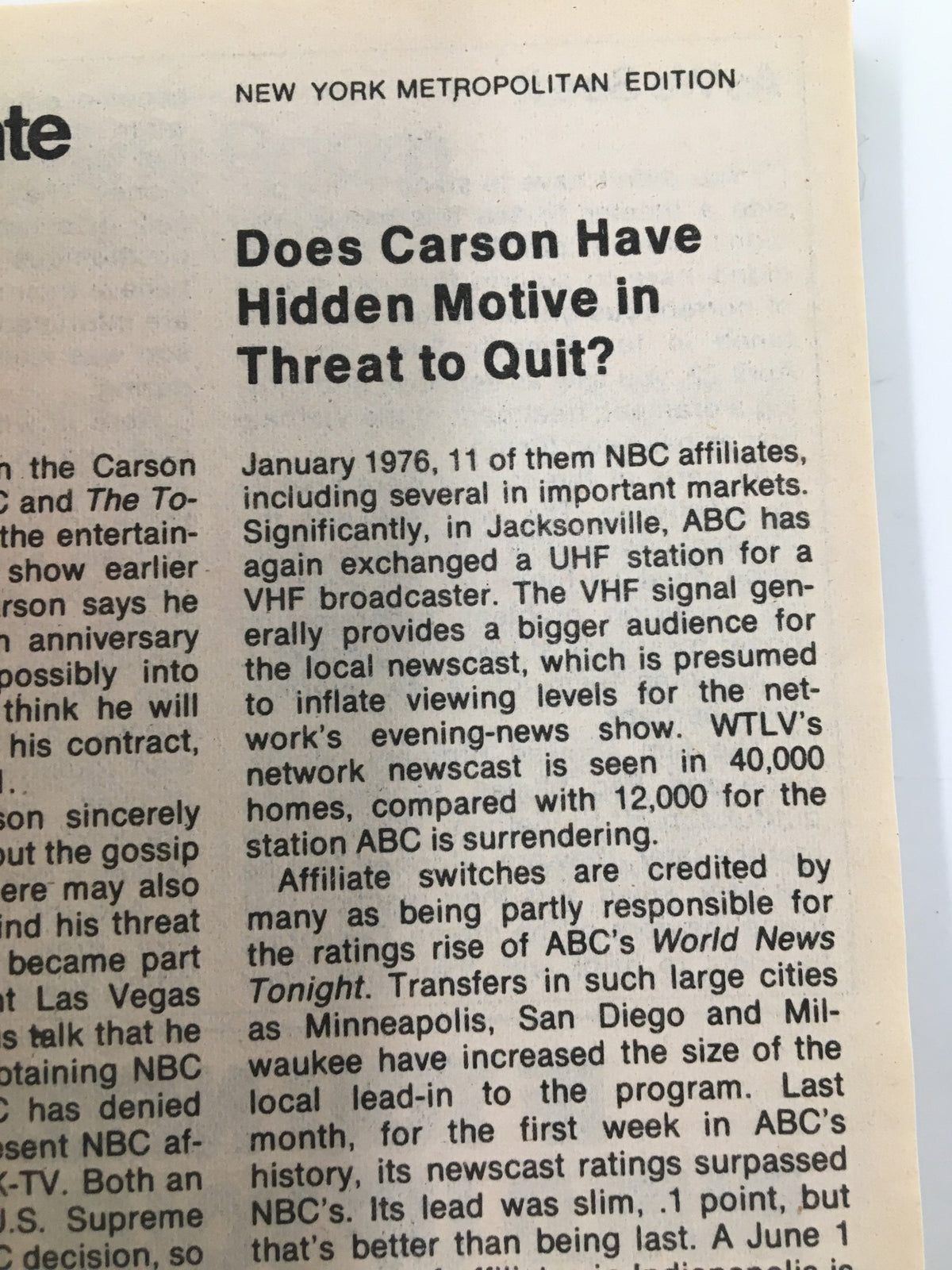 Article page from TV Guide Magazine May 19, 1979 discussing the television landscape, including insights into programs and network changes. The text mentions key figures and trends in the television industry during that era.