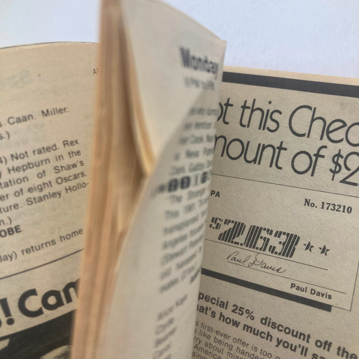 Inside page of TV Guide Magazine April 18, 1981 showing an advertisement with a discount offer, Kansas State Edition.