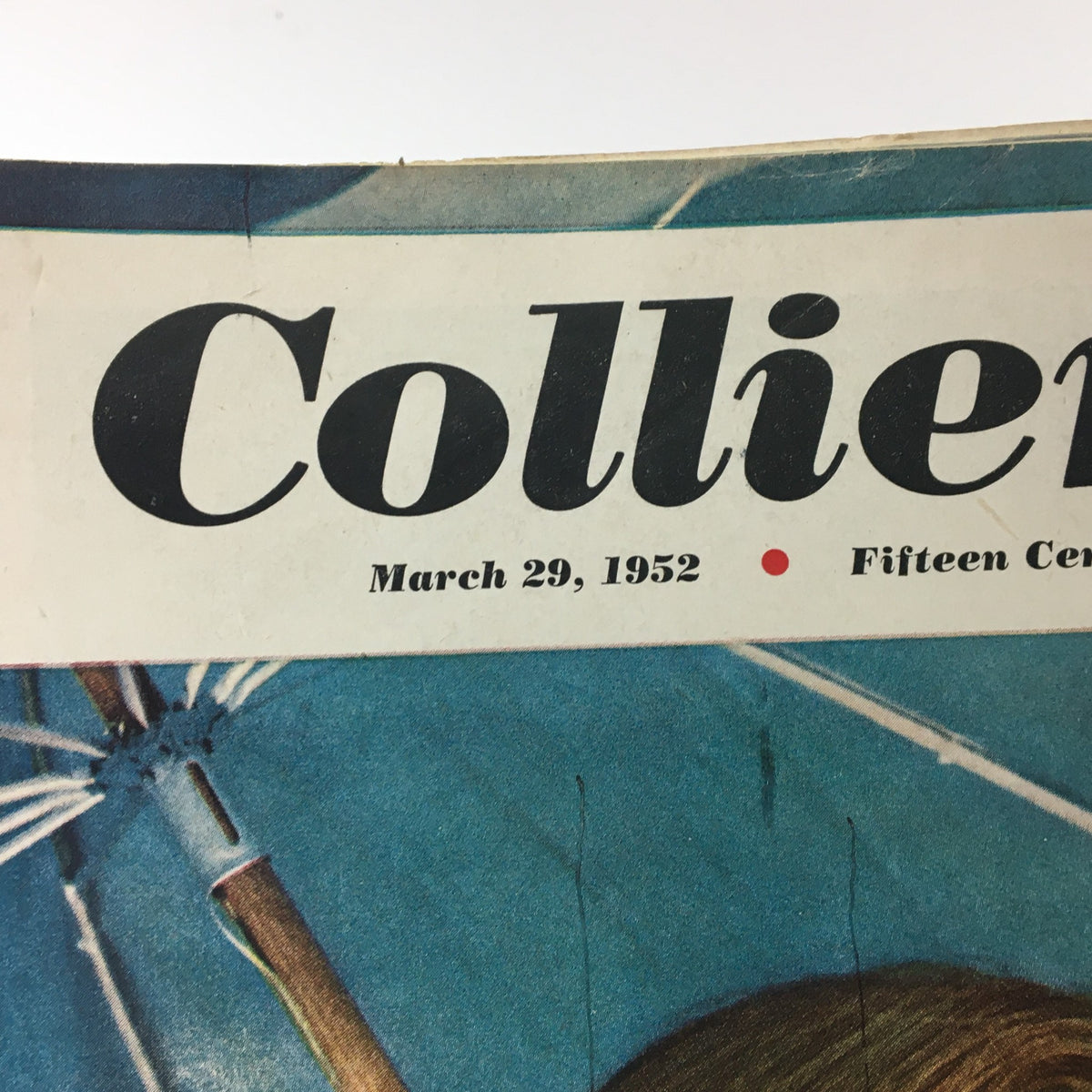 Cover of VTG Collier's Magazine dated March 29, 1952, featuring bold title and date with vintage graphics.