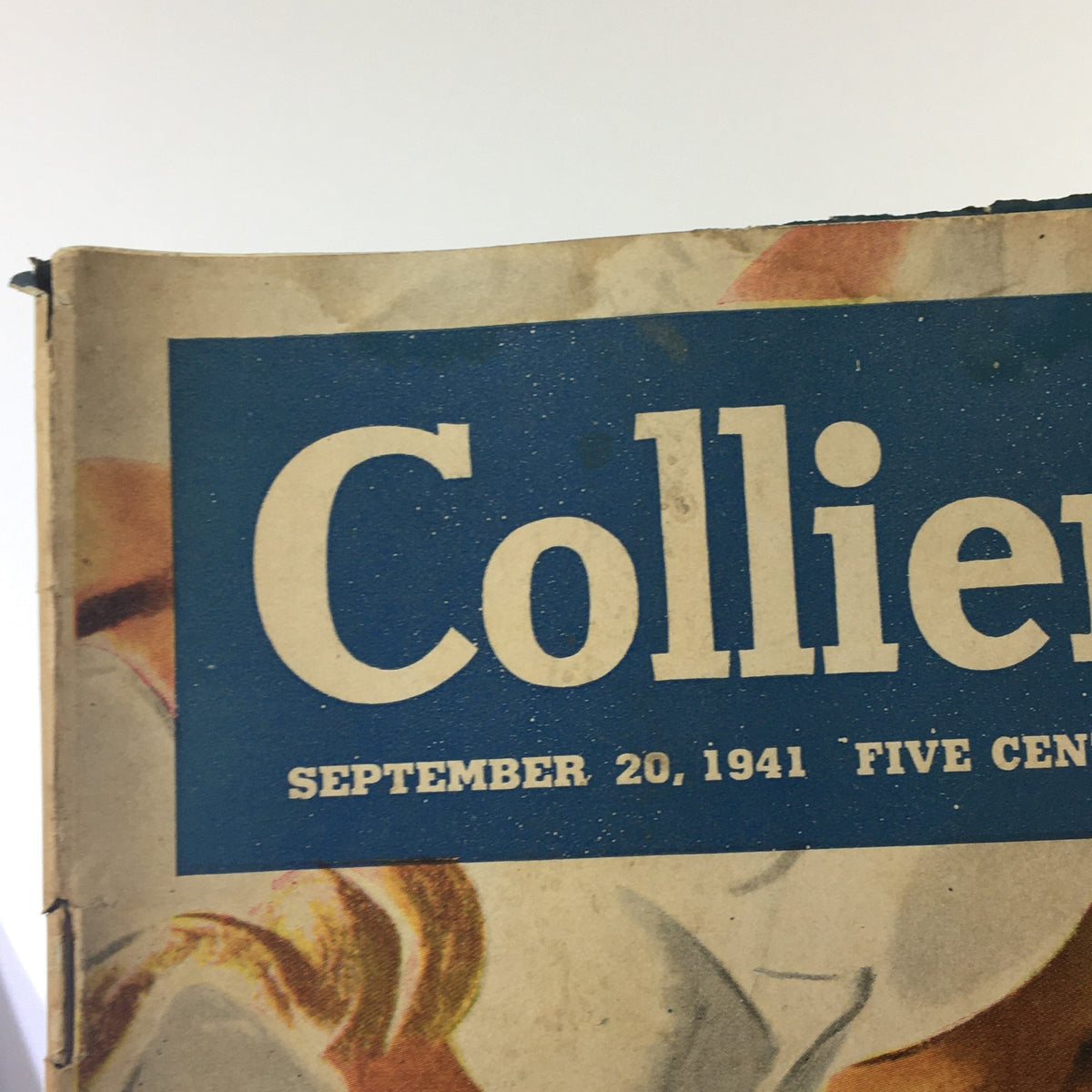 Cover of VTG Collier's Magazine September 20 1941 with title and details prominently displayed.