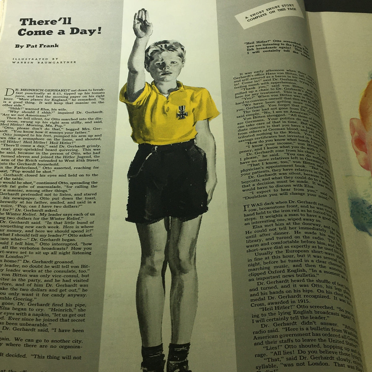 Illustration and text from VTG Collier's Magazine September 20 1941 featuring a historical narrative titled 'There'll Come a Day!'