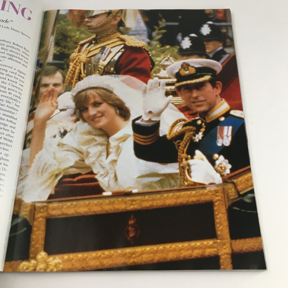 People Weekly Fall 1997 magazine featuring Princess Diana and Prince Charles waving from a carriage on their wedding day.