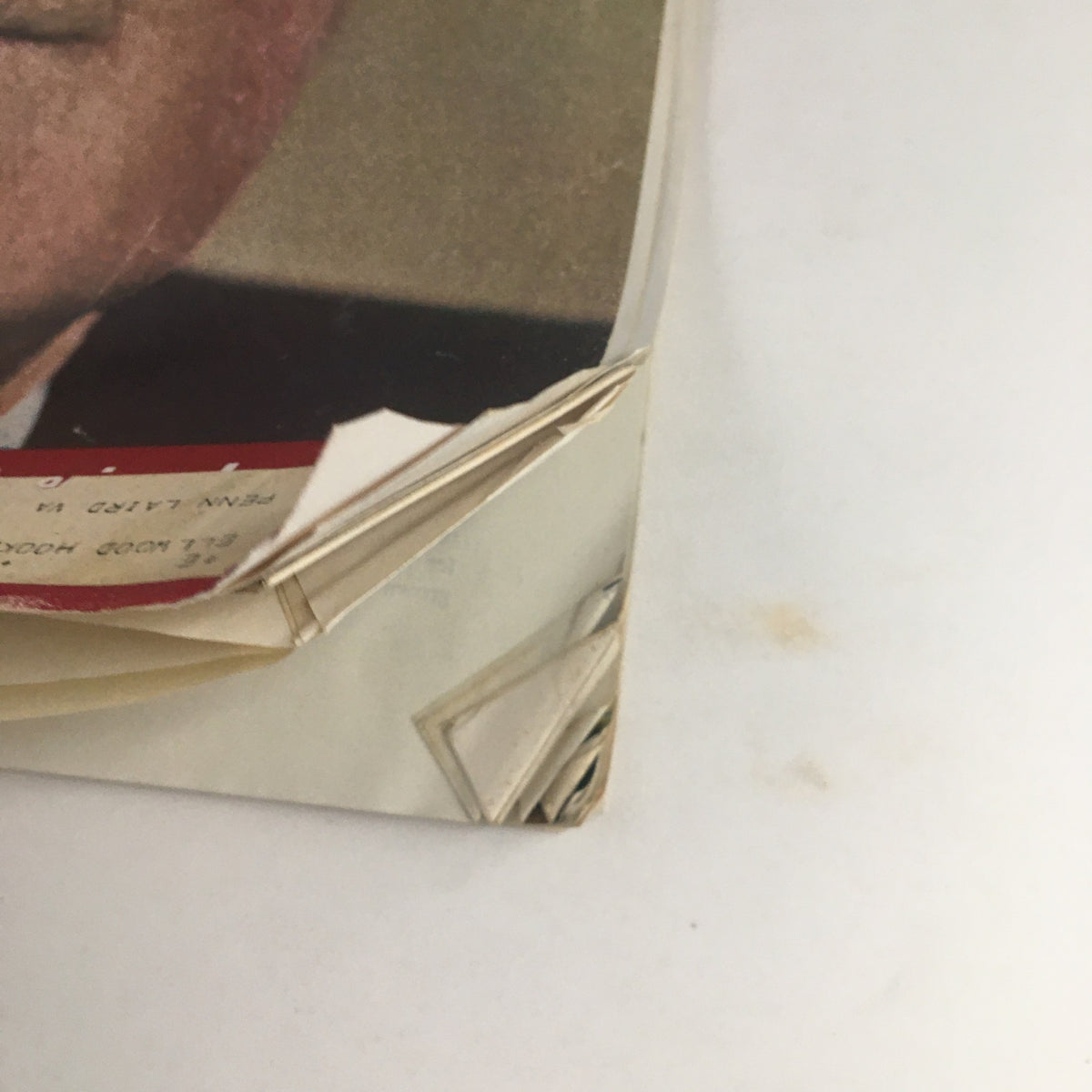 Cover detail of The Saturday Evening Post August 11 1962 featuring Dwight Eisenhower; showcases vintage wear and character of the magazine.
