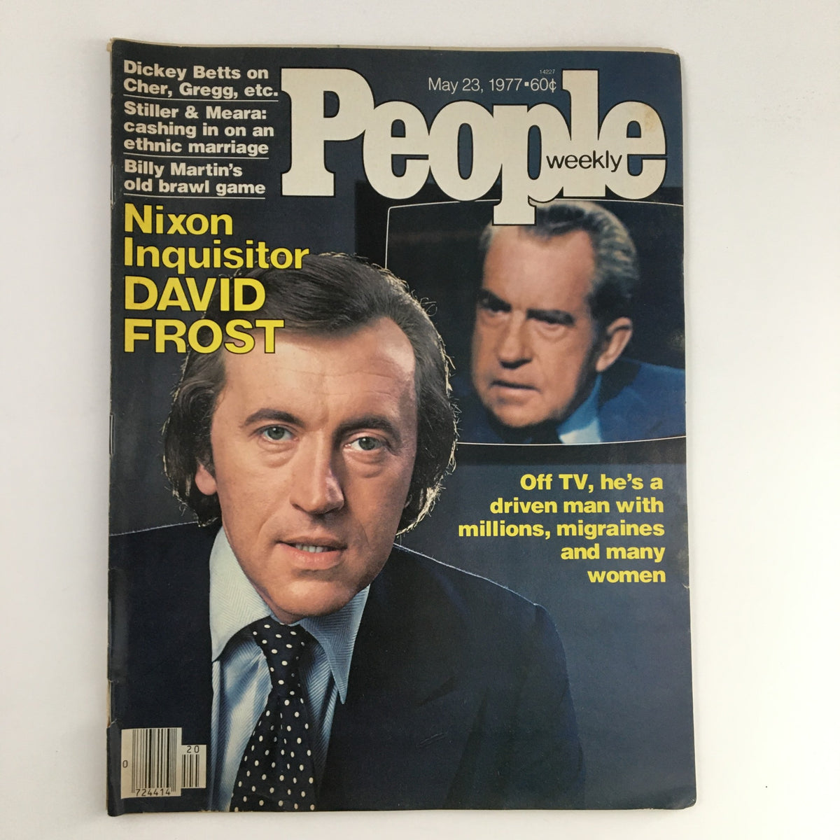 People Weekly Magazine May 23, 1977 featuring Nixon Inquisitor David Frost on the cover, with Richard Nixon's image in the background.
