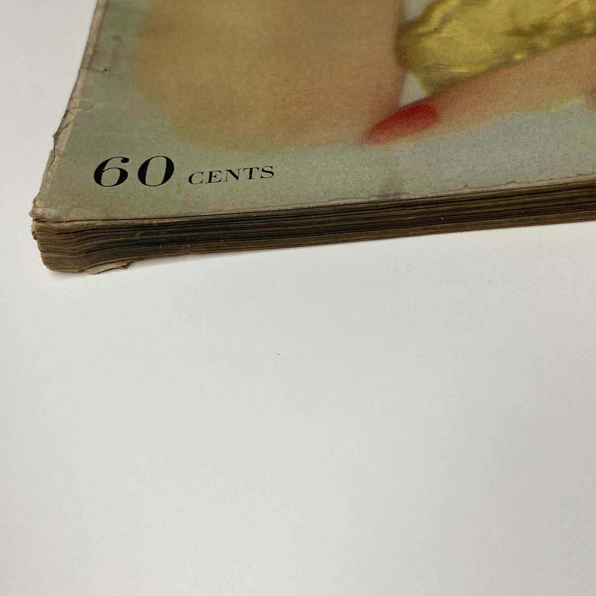Vogue Magazine November 1, 1957 Va Taylor Cover by John Rawlings, showing the magazine's price of 60 cents on the spine.