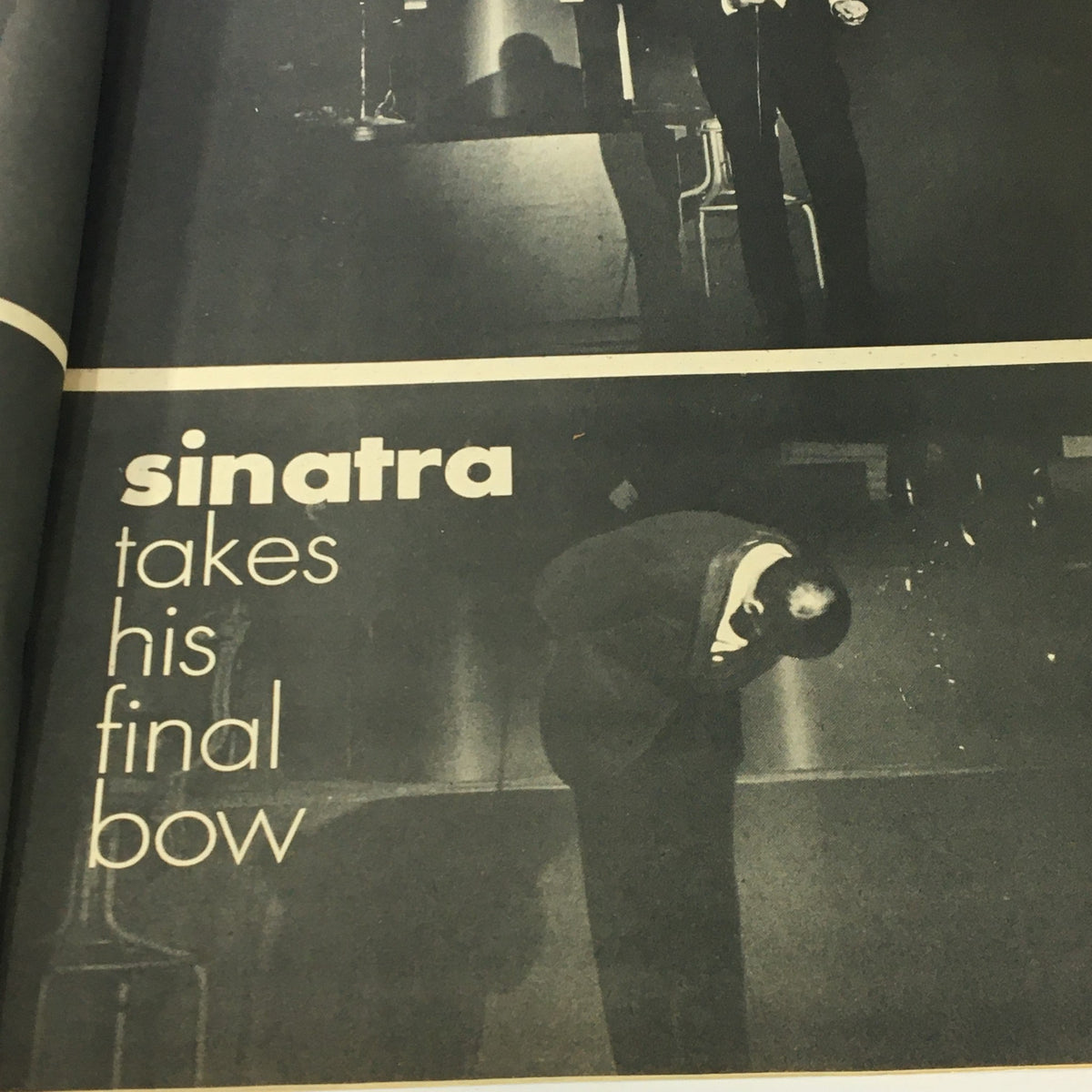 VTG Modern Screen Hollywood Yearbook #15 1972 showcasing Frank Sinatra with the text 'Sinatra takes his final bow'.