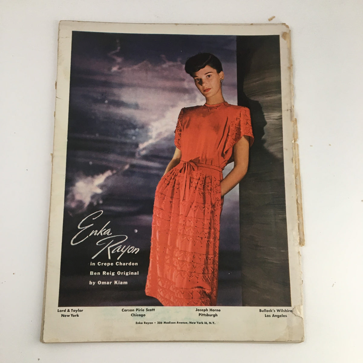 Cover of VTG Vogue Gifts Magazine November 15 1945 featuring a model in a red dress, showcasing post-war fashion styles and Christmas gift ideas.