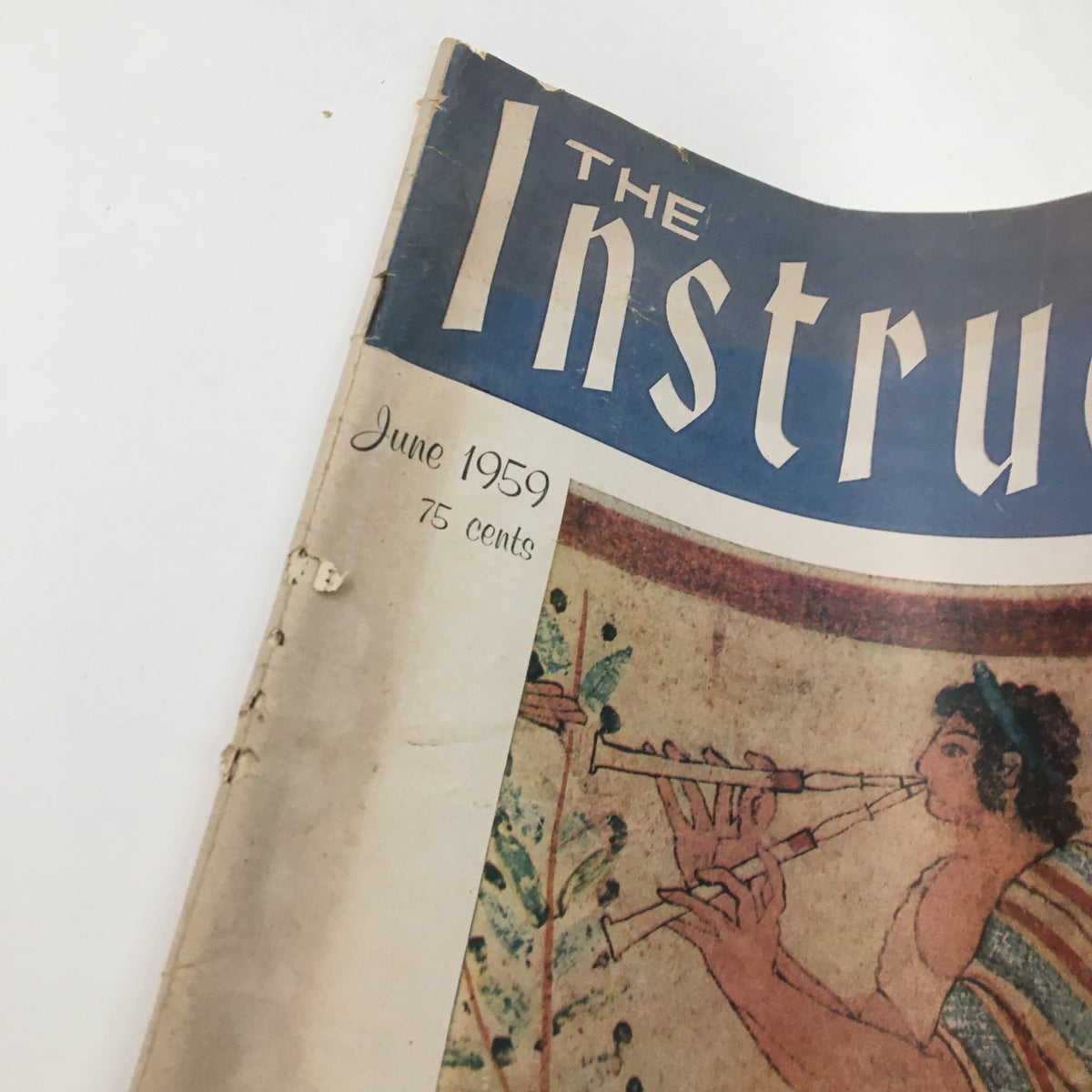 Cover of VTG The Instructor Magazine June 1959 featuring a colorful illustration and the title prominently displayed.
