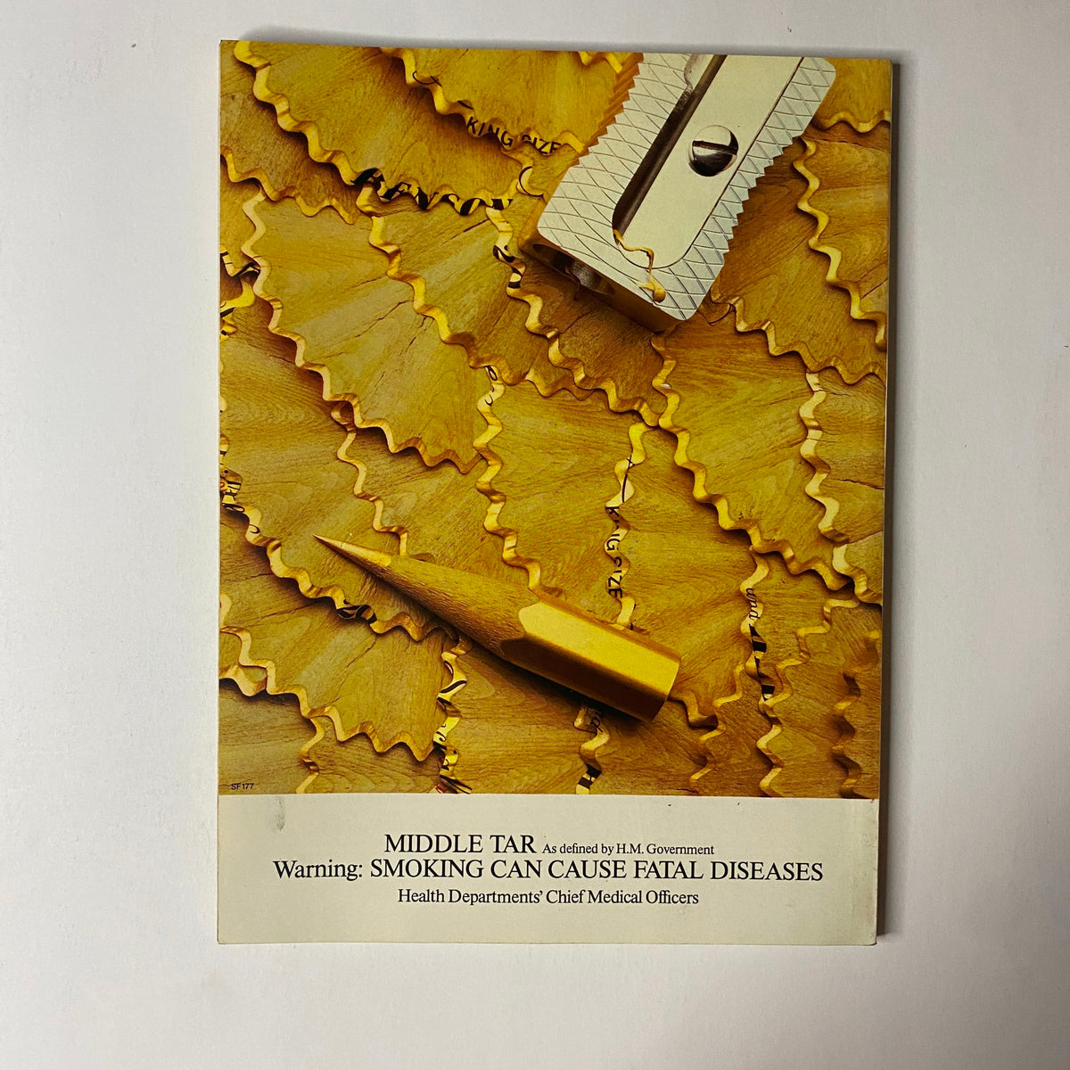 Back cover of Car Magazine UK Import July 1986, illustrating a graphic warning about tobacco use and its health implications, juxtaposed with automotive culture.