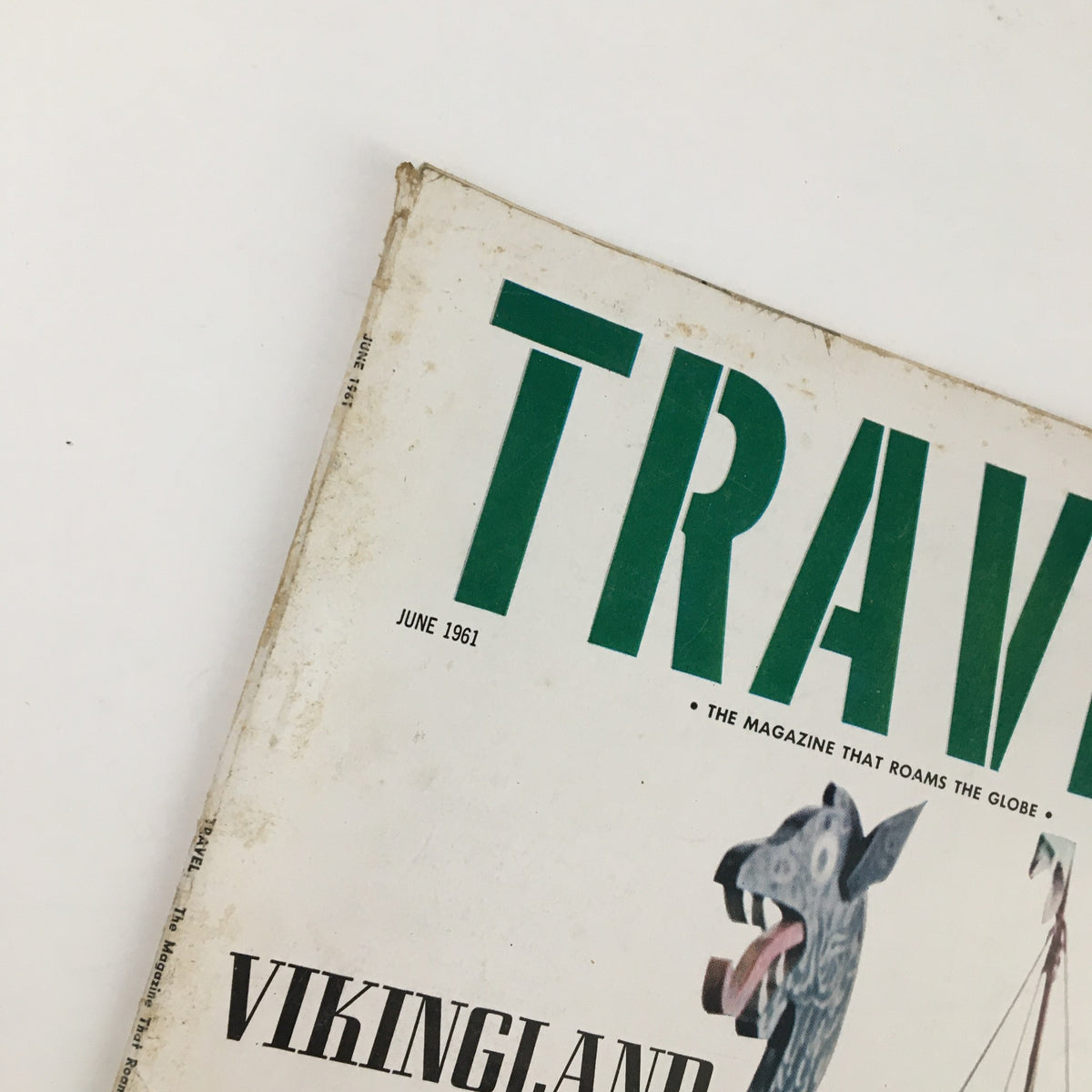 Cover of the VTG Travel Magazine from June 1961 featuring Vikingland with a Viking ship illustration.