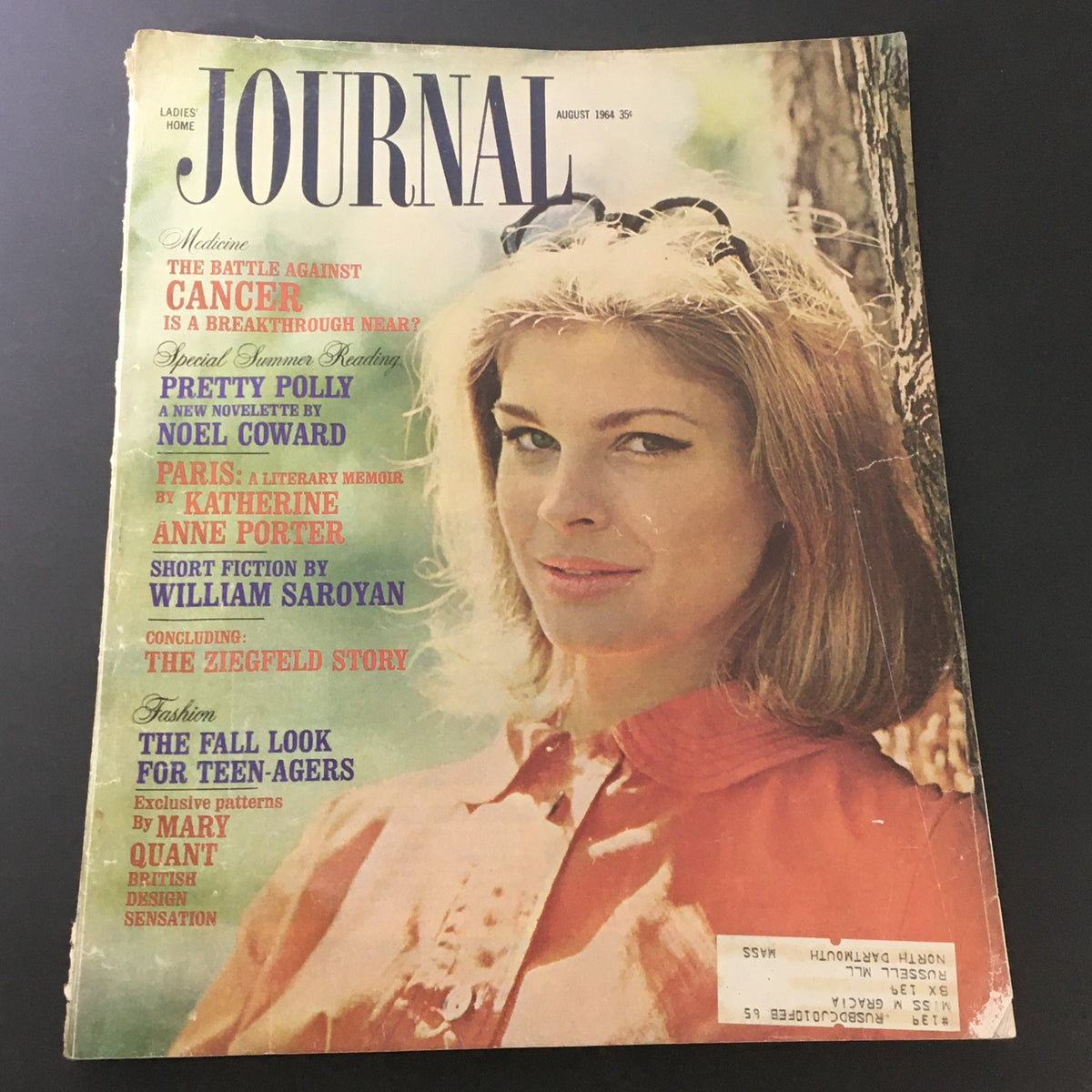 Journal Magazine August 1964 Katherine Anne Porter, William Saroyan Fiction
