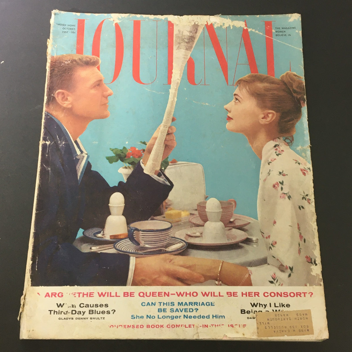 Vintage Journal Magazine October 1957 Vol 74 #10 Amid My Alien Corn, Wife's Husband