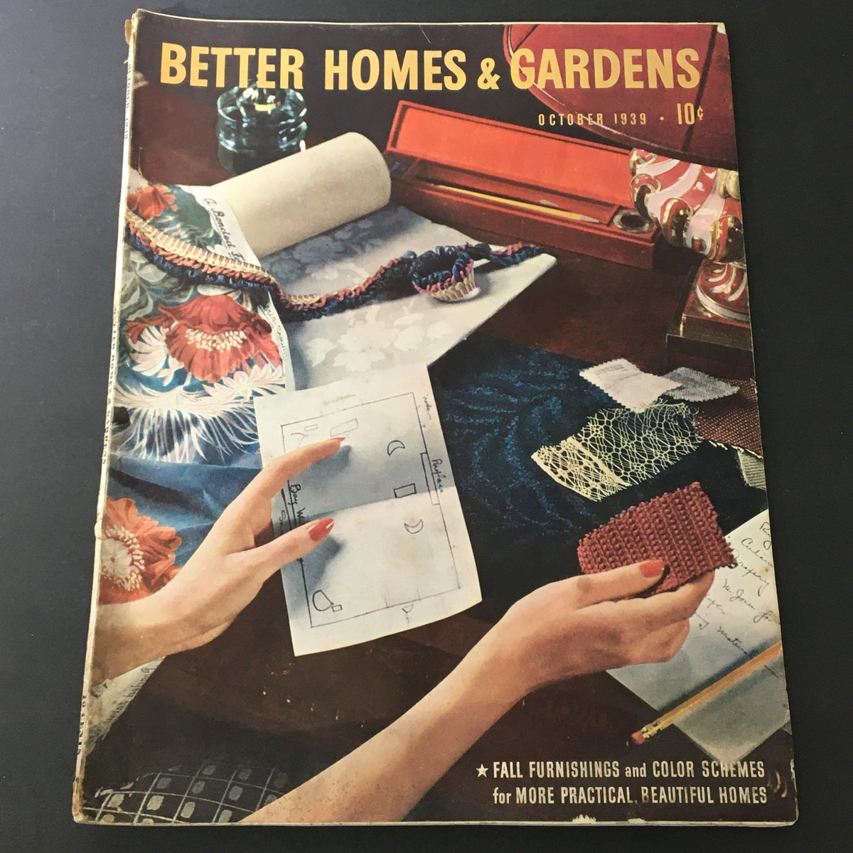 Vintage Better Homes & Gardens October 1939 Fall Furnishing and Color Schemes