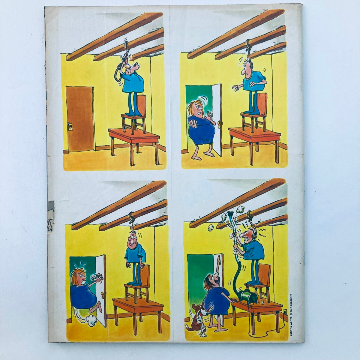Cartoon illustrations from VTG Mad Magazine March 1982 No. 229 For Your Eyes Only, showcasing humorous and satirical scenes with colorful characters, reflective of the signature Mad Magazine style.