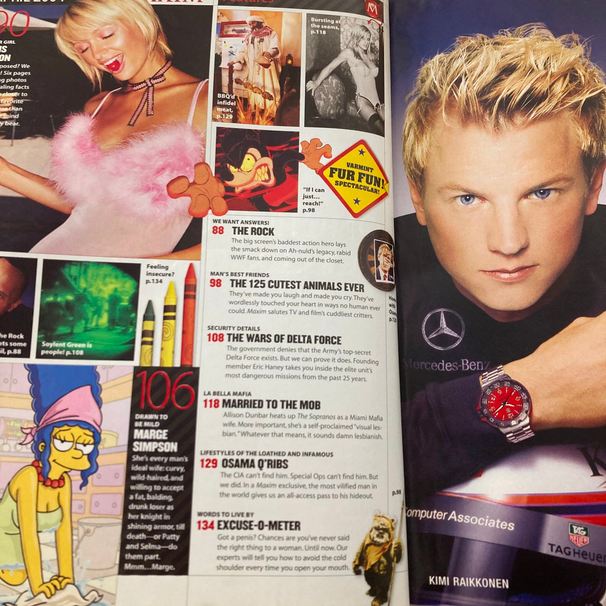 Maxim Magazine Special Collector's Edition April 2004 cover featuring Paris Hilton with vintage photography style showcasing celebrity culture and glamour.