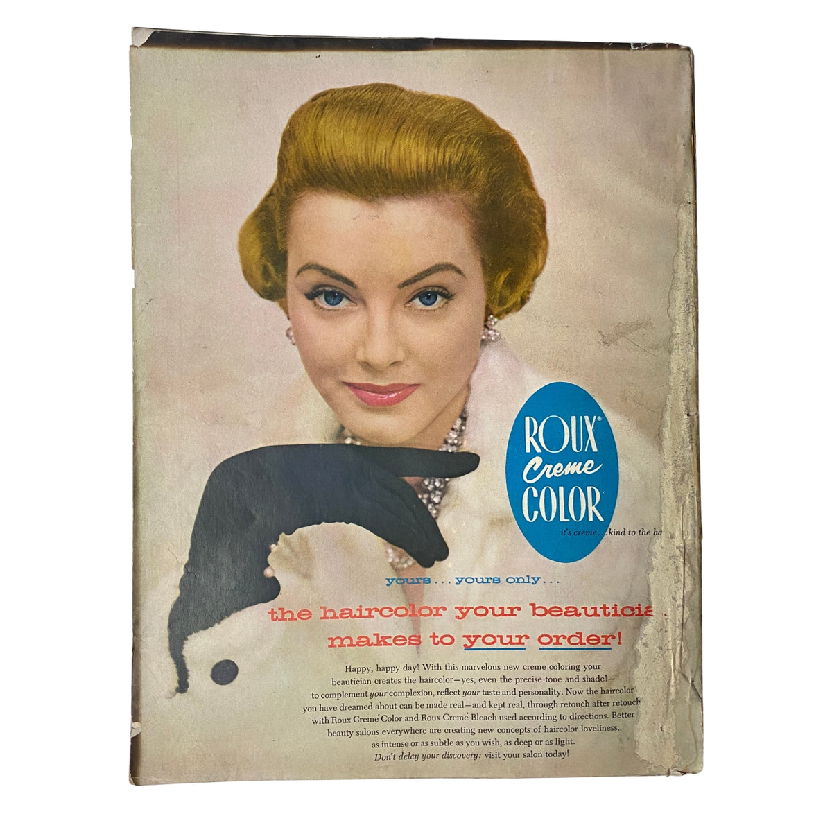Cover of Harper's Bazaar Magazine April 1955 featuring Liz Pringle photographed by Richard Avedon, presenting a vintage aesthetic with a retro hairstyle and elegant jewelry.