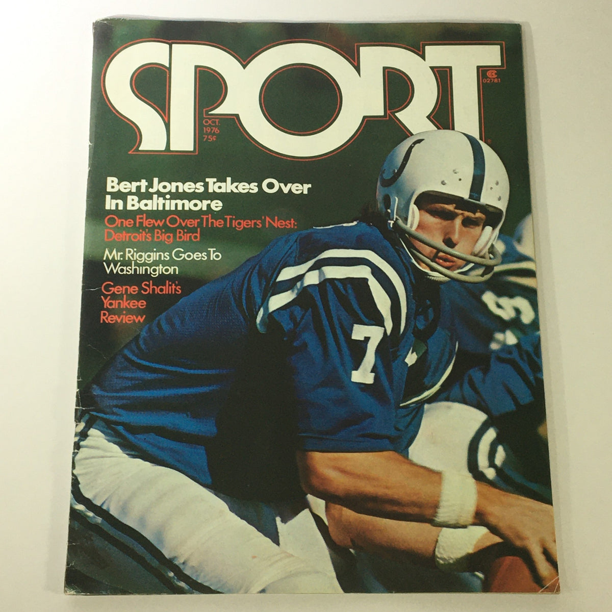 Vintage Sport Magazine October 1976 Vol 63 #4 Bert Jones, Gene Shalit, Newsstand