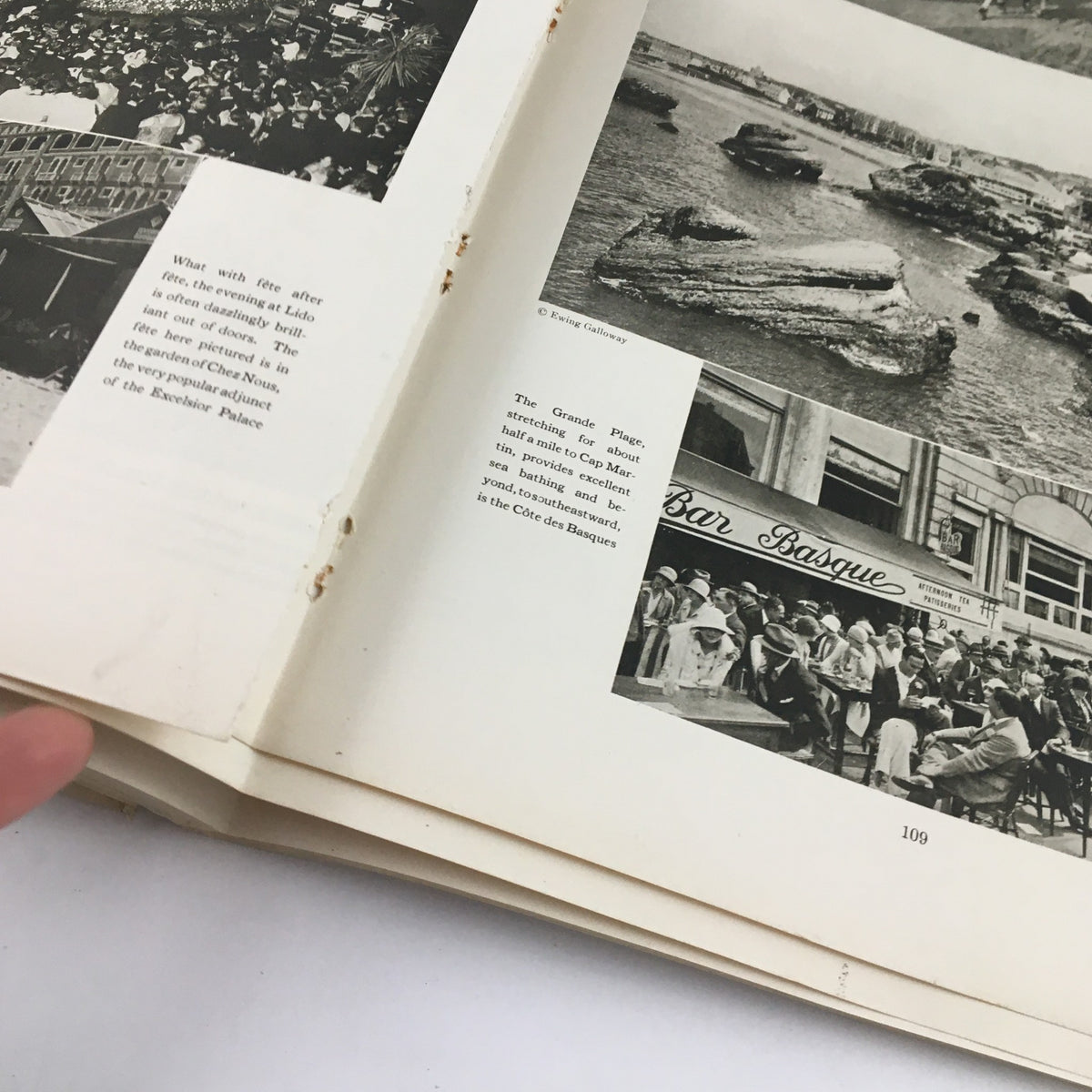 Inner page from VTG The Spur Magazine, May 1 1926, featuring images related to Grande Plage Stretch to Cap Martin.