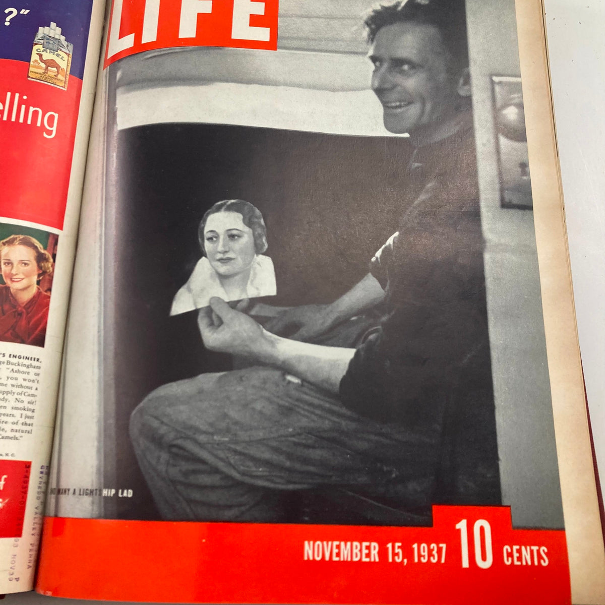 Vintage 1937 Bound Life Magazine November - December Weekly Issue