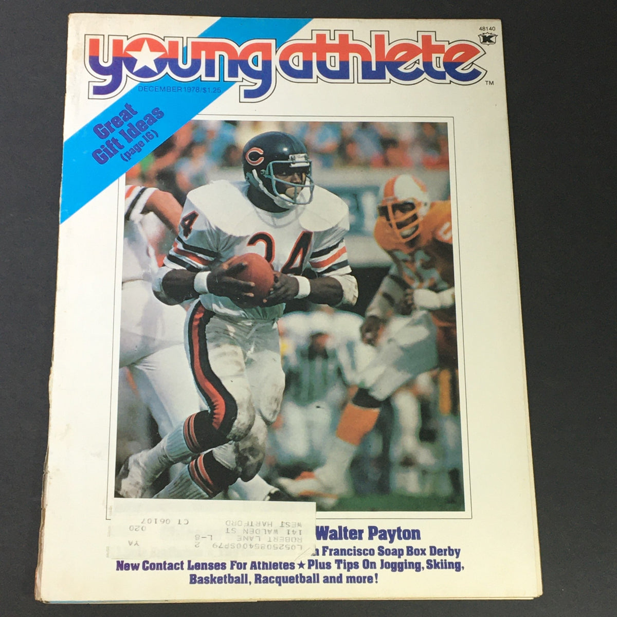 Vintage Young Athlete Magazine December 1978 Walter Payton, Linda Fratianne