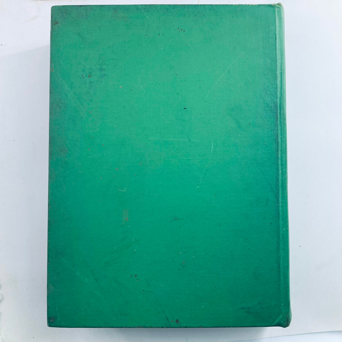 Back cover of VTG 1950 Bound Life Magazine showing a plain green cover, indicative of vintage magazine design and preservation.