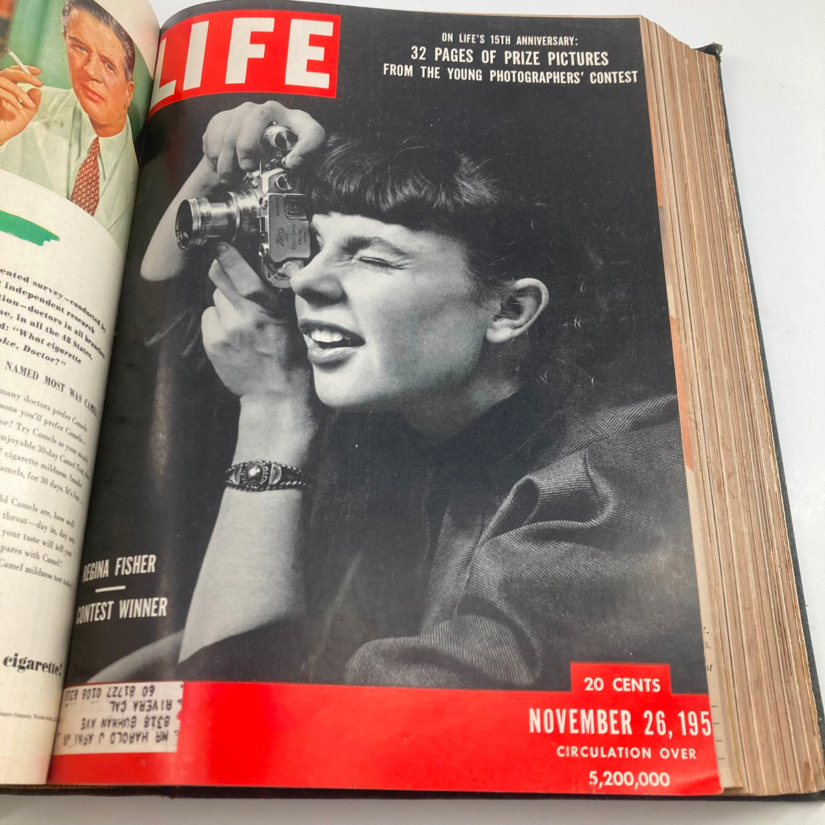 Vintage 1951 Bound Life Magazine October - December Weekly Issue