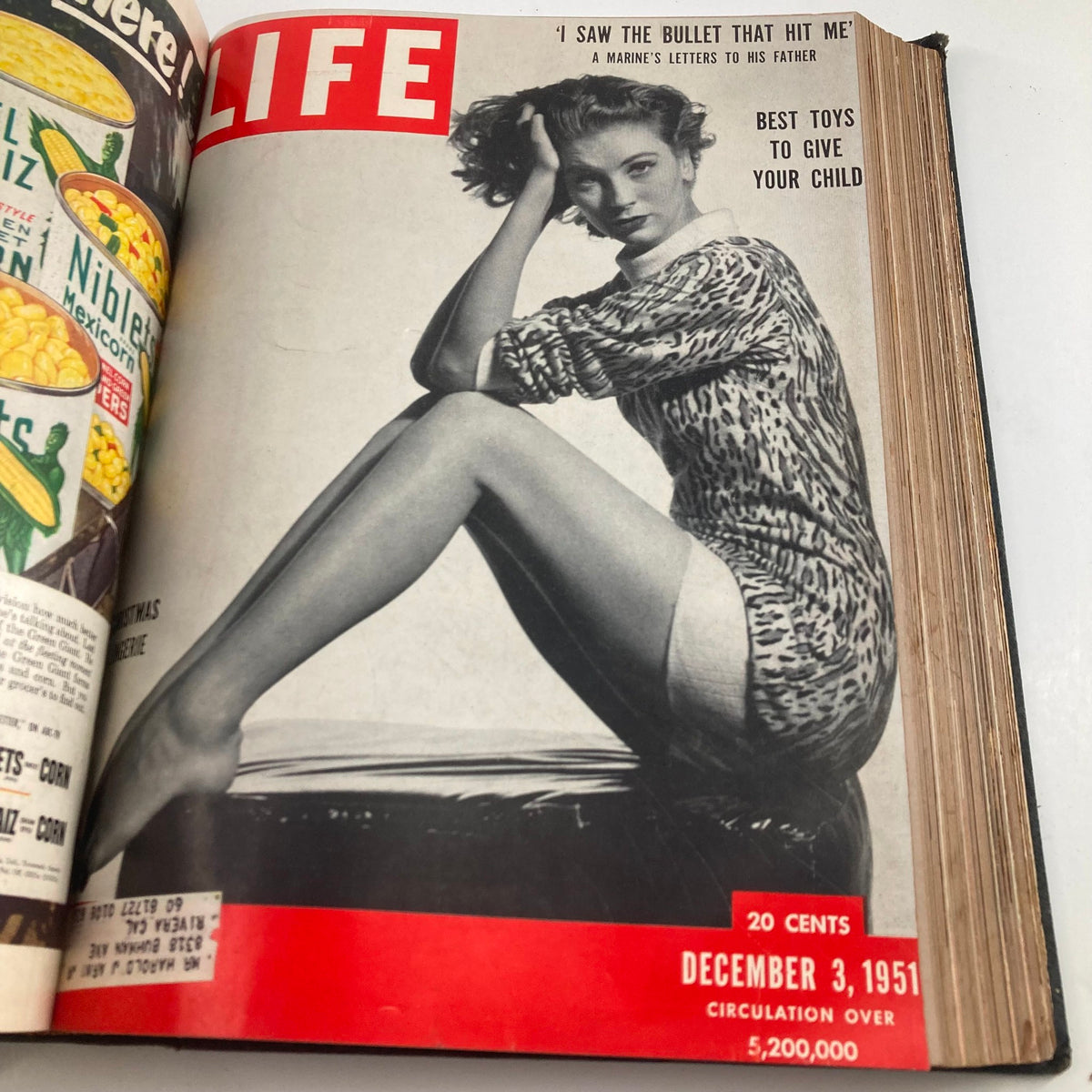 Vintage 1951 Bound Life Magazine October - December Weekly Issue