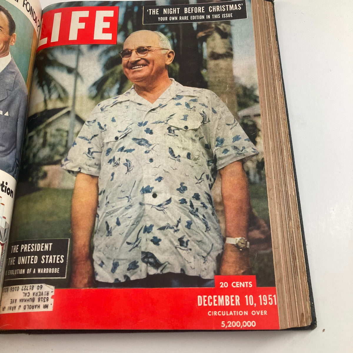 Vintage 1951 Bound Life Magazine October - December Weekly Issue